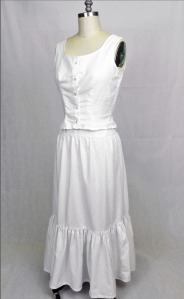 1890s petticoat corset cover